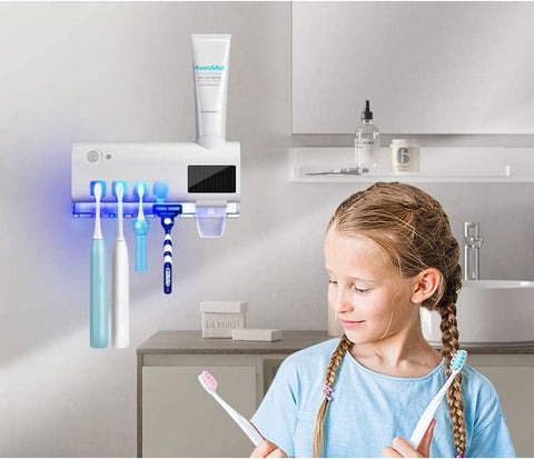 Soporte Esterilizador UV para Cepillos - Orden e higiene diaria