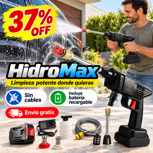 HidroMax - Limpieza potente donde quieras