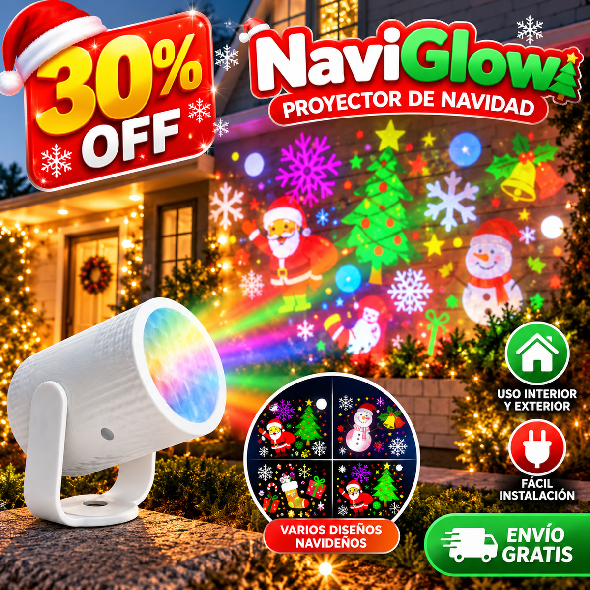 NaviGlow — Magia navideña al instante.