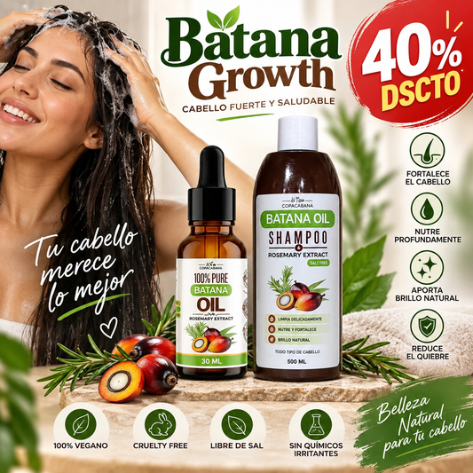 Pack Batana Growth (Shampoo + aceite) - Cabello fuerte y saludable