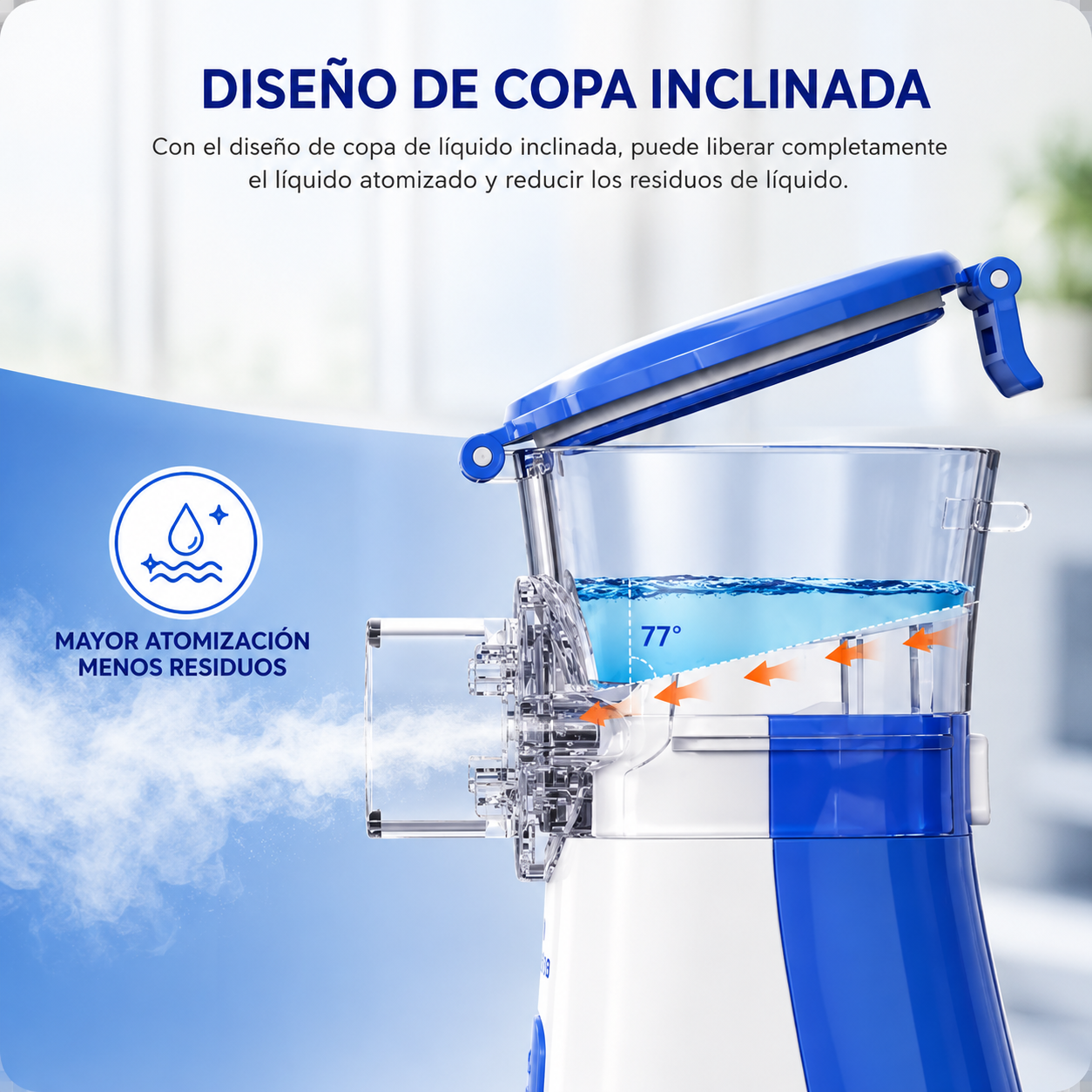 Nebulizador Portátil Pro™ Más cómodo y silencioso