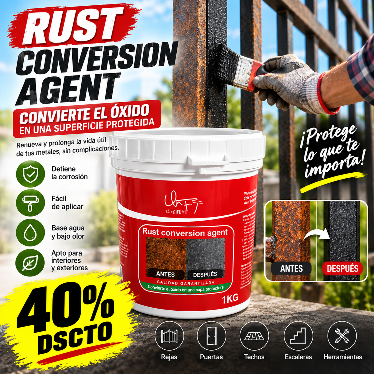 RustConvertion (1Kg) - Convierte óxido en protección