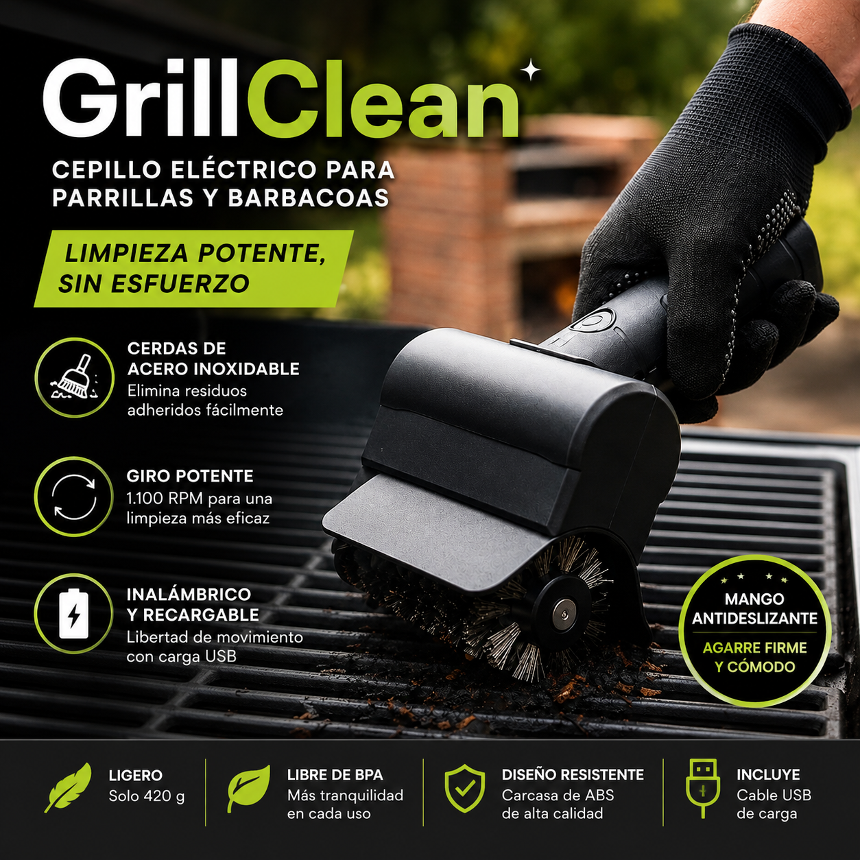 GrillClean - Parrilla limpia sin esfuerzo