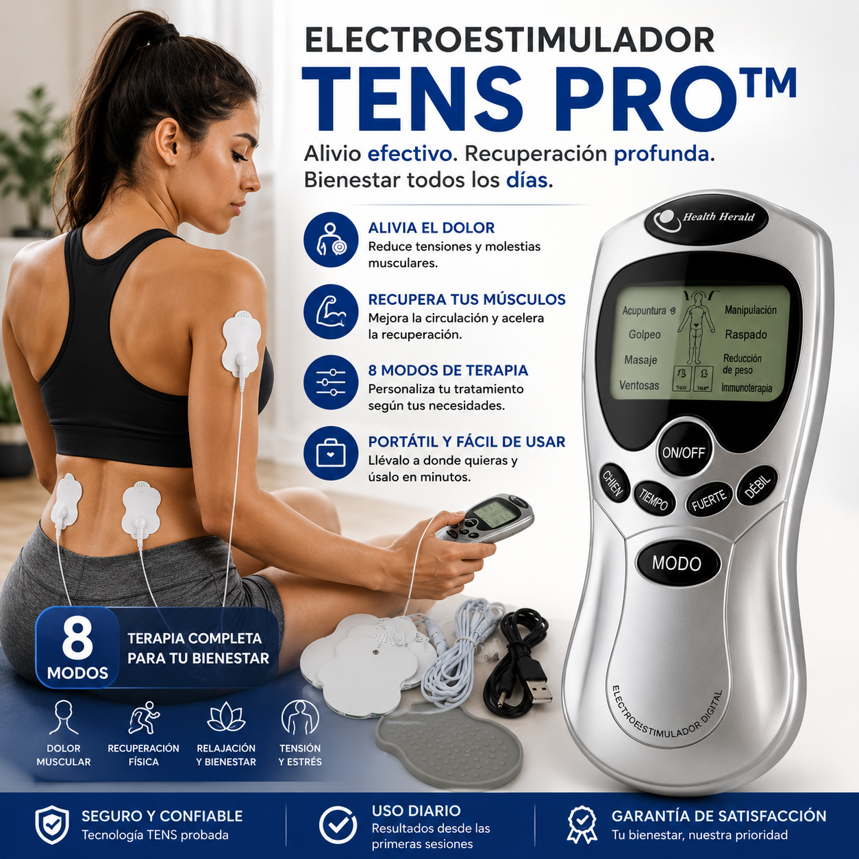 Electroestimulador TENS PRO™ - Alivio y confort diario