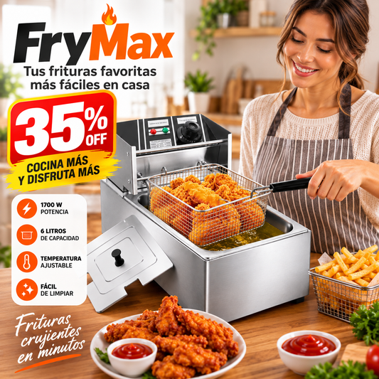 FryMax (6 Litros) - Frituras crujientes rápidas