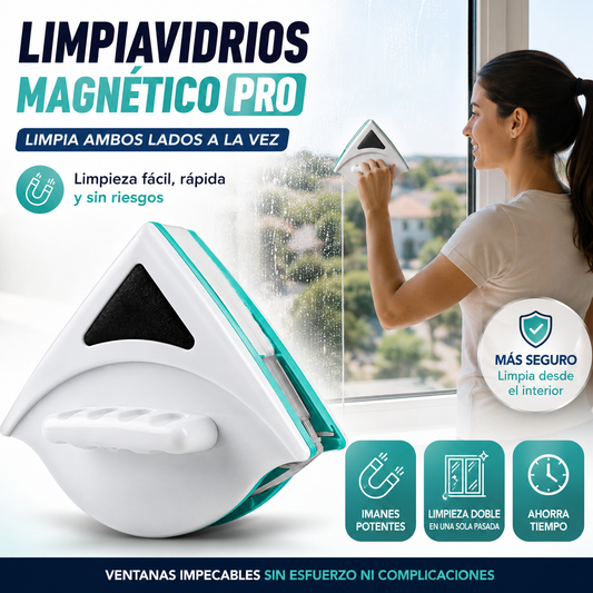 Limpiavidrios Magnético Pro™  - Menos tiempo, más brillo