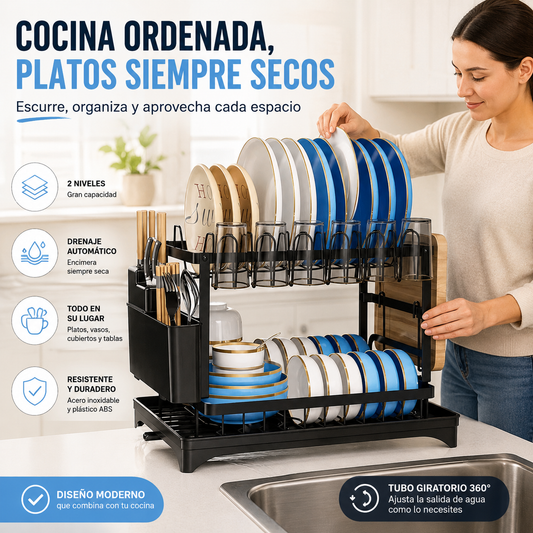 Secaplatos DryMax - Más espacio, menos desorden