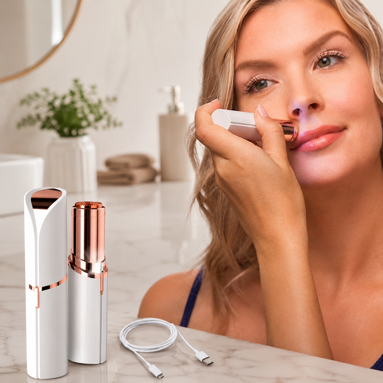 Depiladora de Precisión Facial