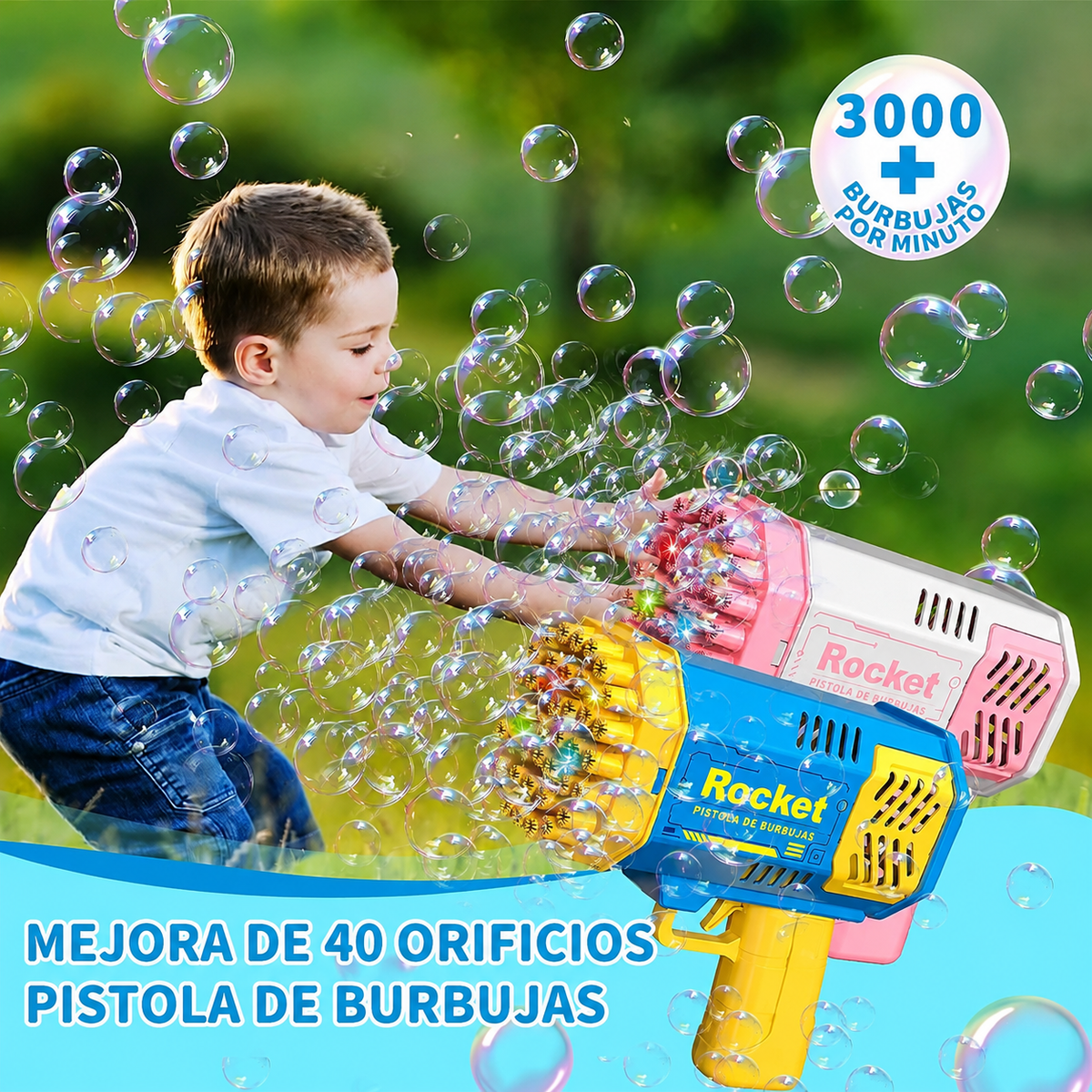 Bubble Gun Max™ ⭐ - Miles de burbujas al instante