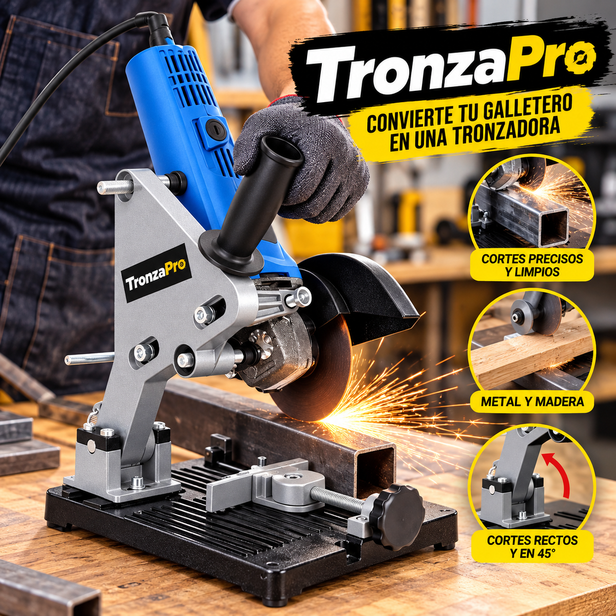 Adaptador TronzaPro - Cortes precisos y firmes