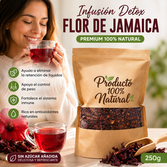 Infusión Detox Flor de Jamaica Premium (Hibiscus) 250g