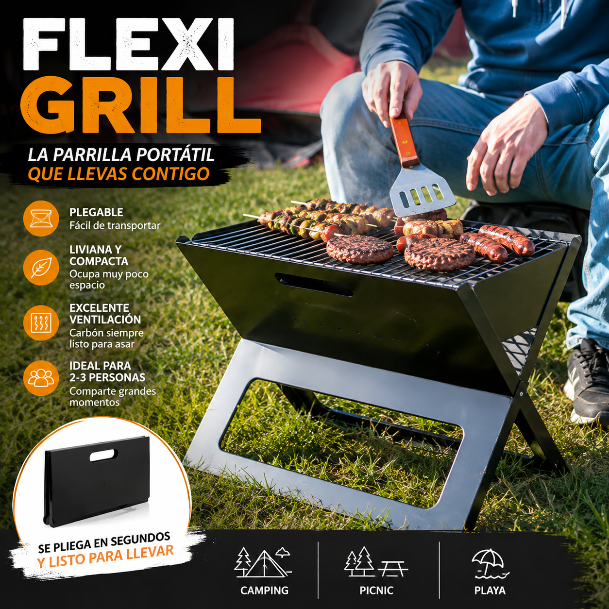 Flexi Grill — Asados donde quieras