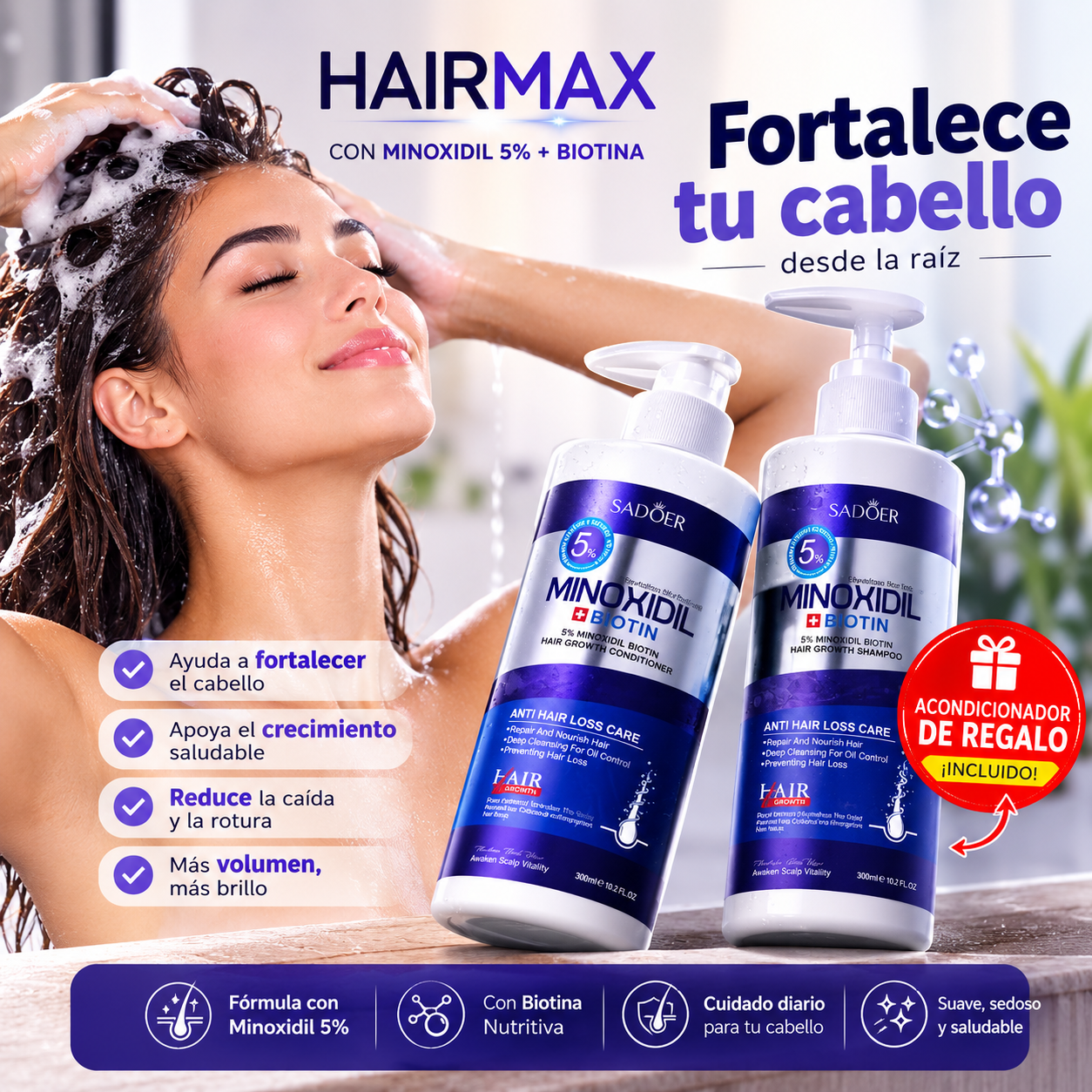 HairMax - Ayuda a fortalecer el cabello