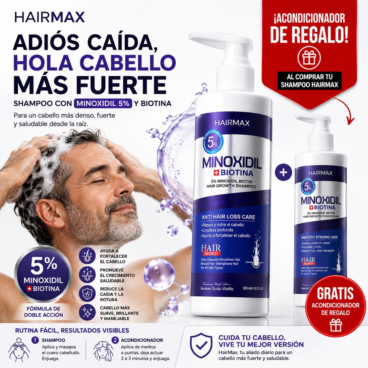 HairMax - Ayuda a fortalecer el cabello