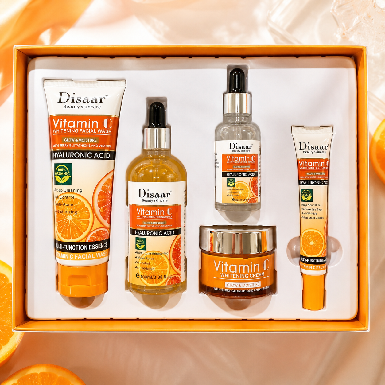 Set Facial Vitamina C - Rutina completa diaria.
