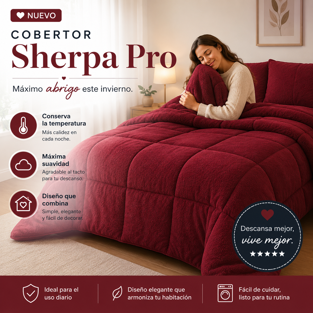 Cobertor frazada Sherpa Pro ⭐ - Máximo abrigo este invierno.