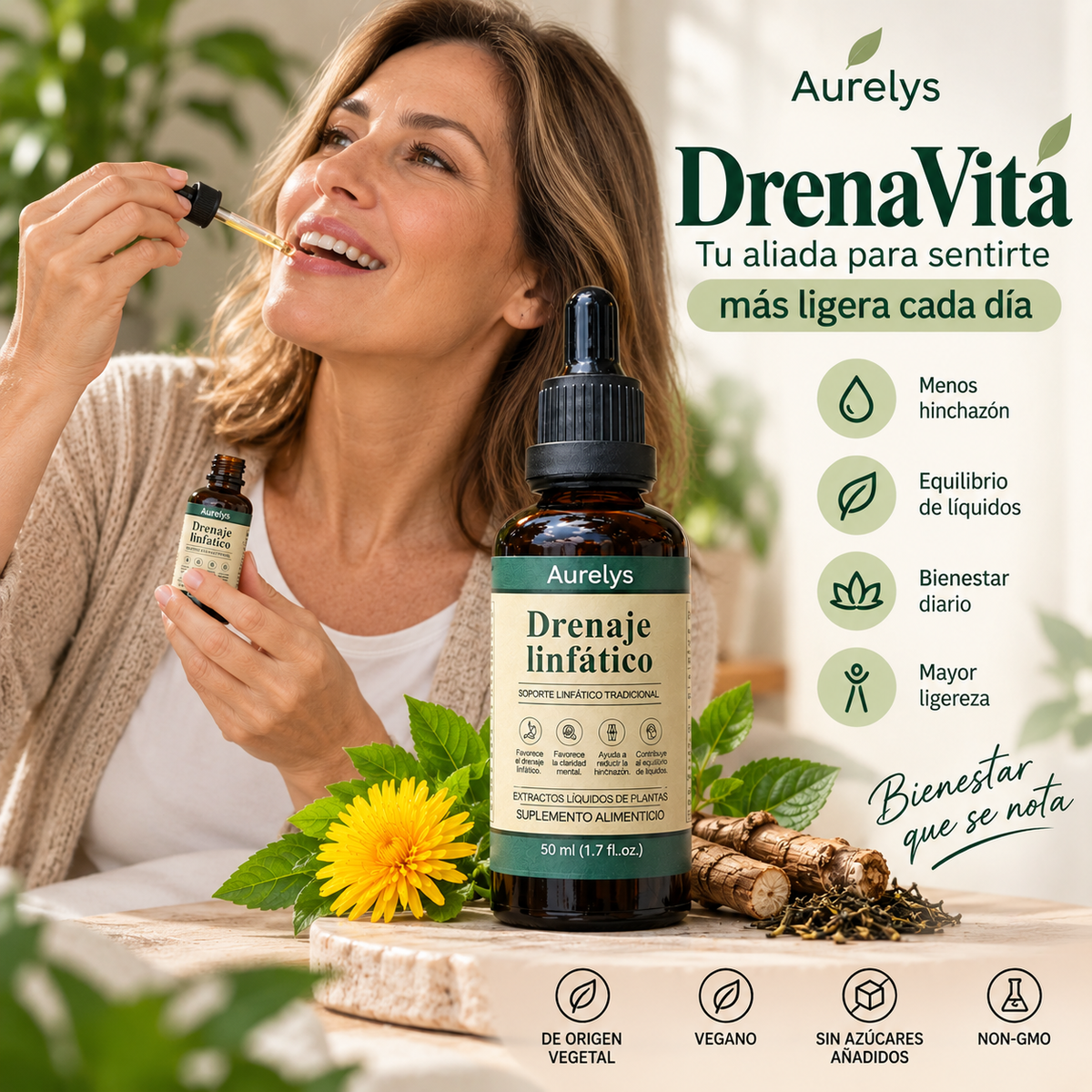 DrenaVita — Apoyo para sentirte ligera