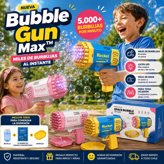 Bubble Gun Max™ ⭐ - Miles de burbujas al instante