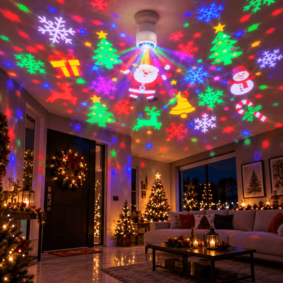 Navilux Proyector Navideño LED - Decora tu hogar en segundos.