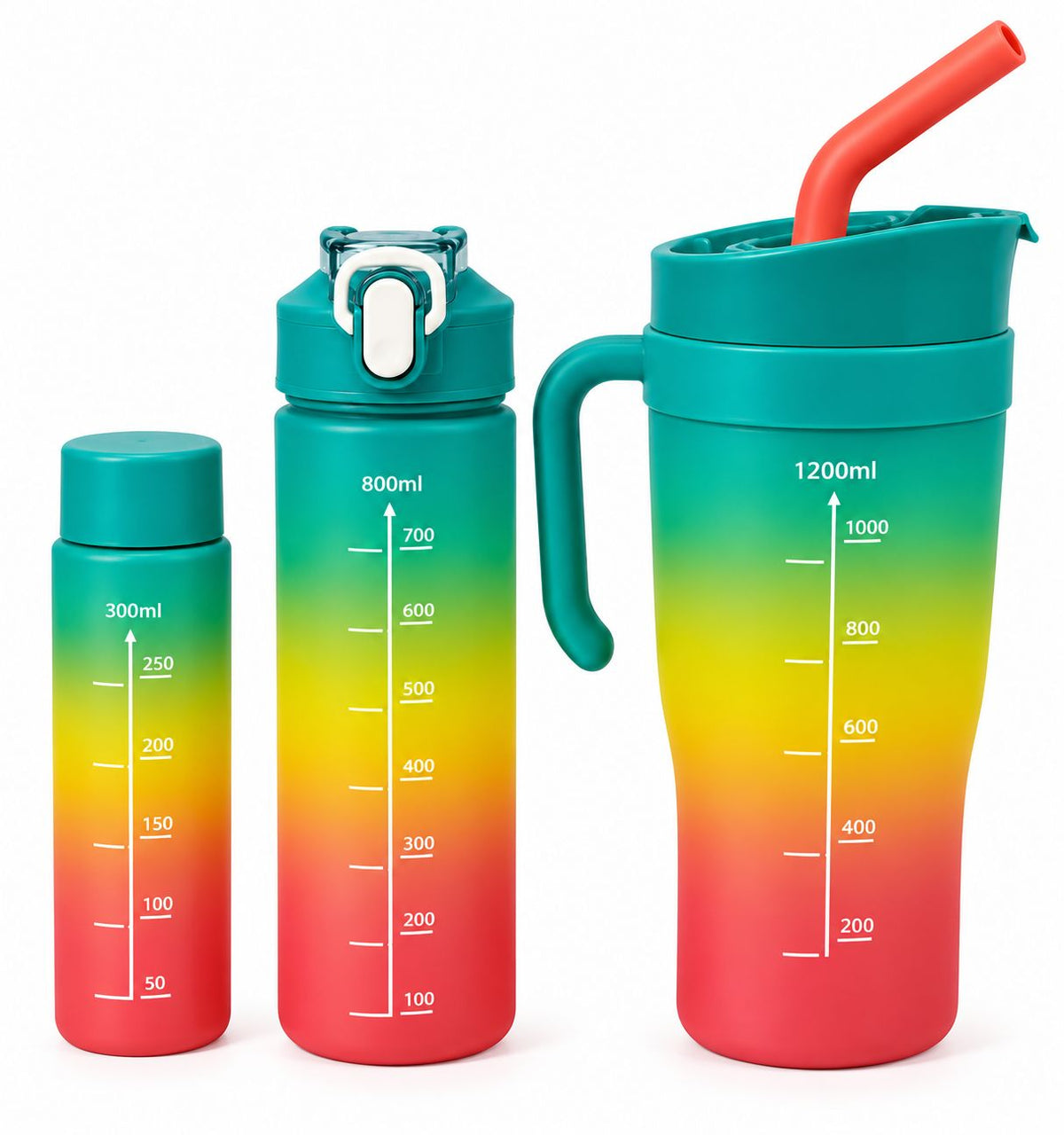 HidraPack (1200ml, 800ml y 300ml) - Tres tamaños, más practicidad (Color al azar)