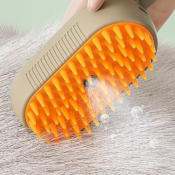 Cepillo Vapor 3 en 1 para Perros y Gatos - Pelaje limpio y suave