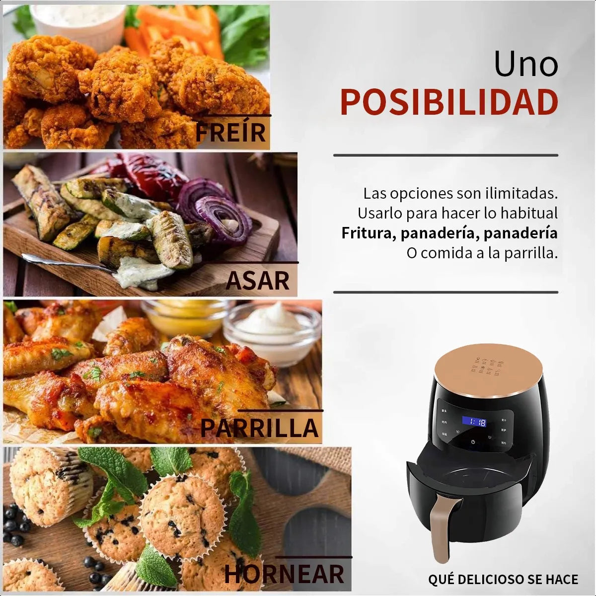 AirChef™ - Cocina más con menos aceite.