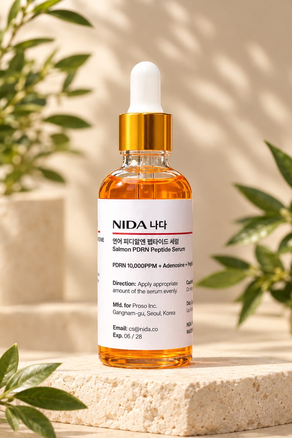 Nida Salmon Serum facial con PDRN - Hidratación y luminosidad facial