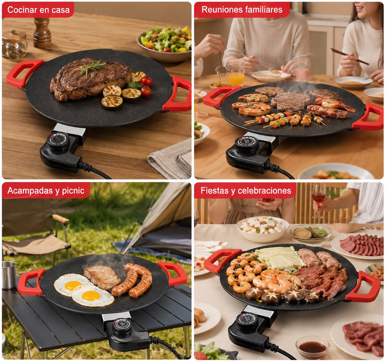 Plancha Grill Premium™ – Cocina fácil todos los días.