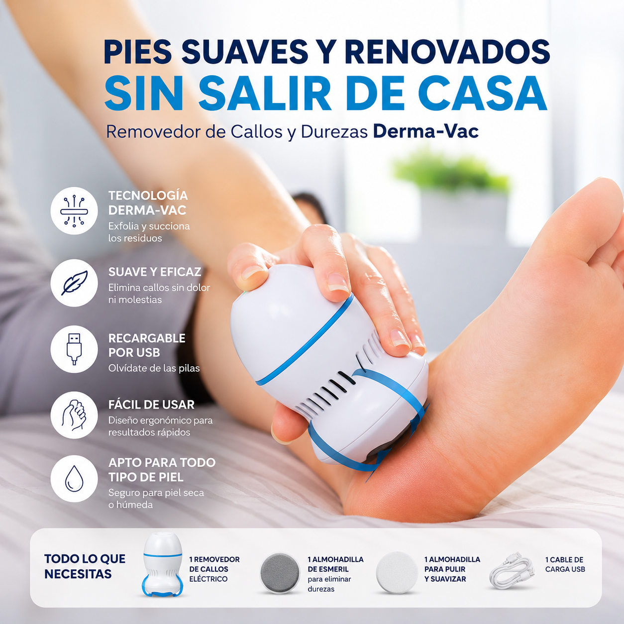 Removedor De Callos Y Durezas Usb