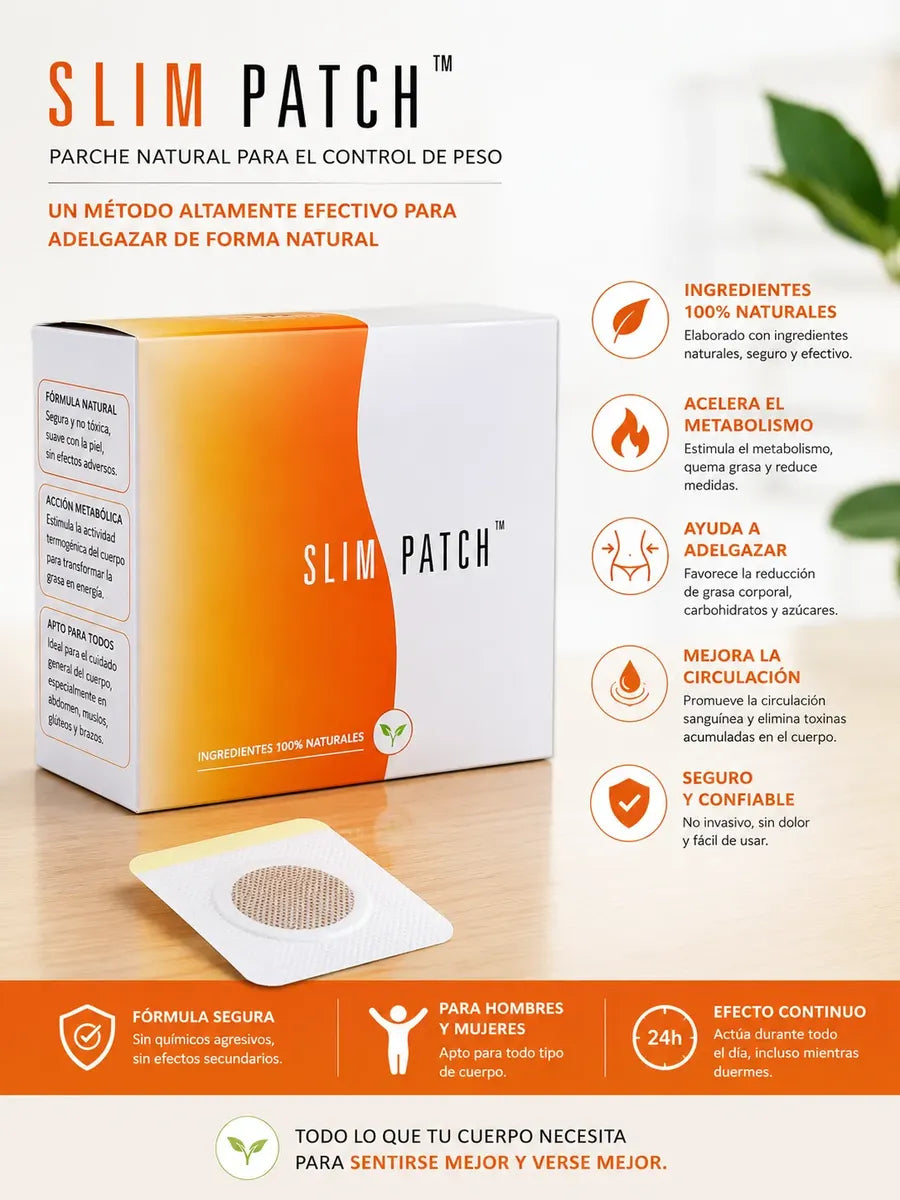 SlimPatch (2 cajas, 60 parches) - Apoyo para una rutina más ligera