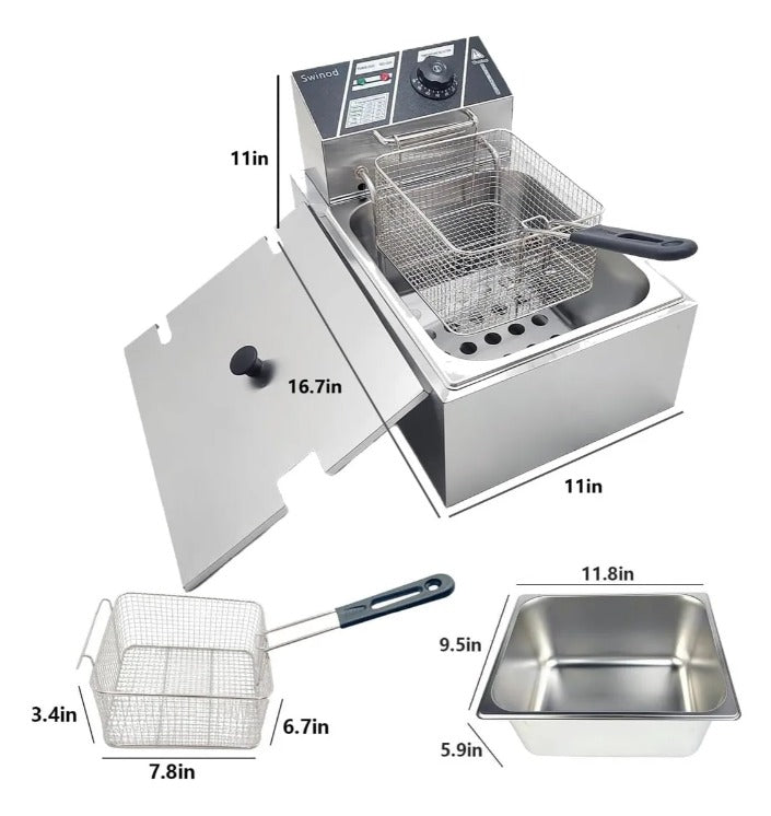 FryMax (6 Litros) - Frituras crujientes rápidas